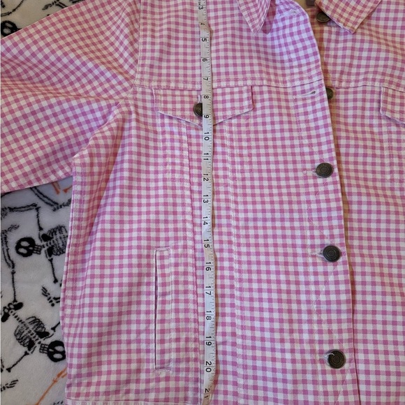 LAURA SCOTT Pink Gingham Women's Jacket - Picture 8 of 10